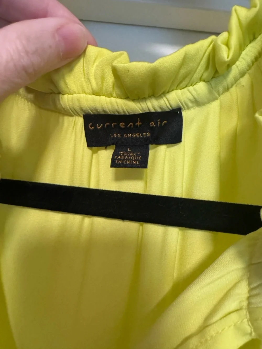Current Air Chartreuse Pleated Ruffle Mini Dress - Picture 2 of 4